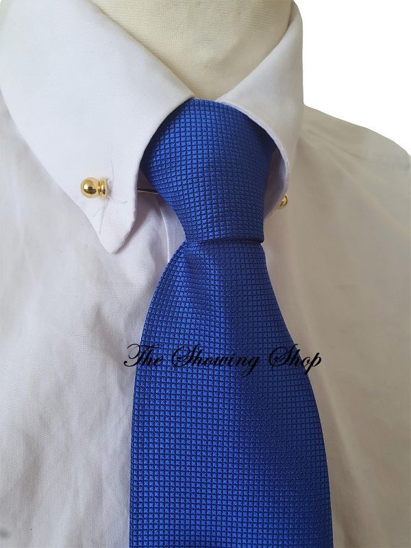 ADULTS ROYAL BLUE ZIP SHOWING TIE