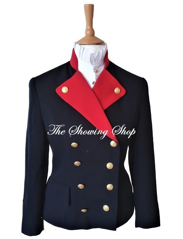 LADIES NAVY & RED WOOL LEADERS JACKET SIZE 12