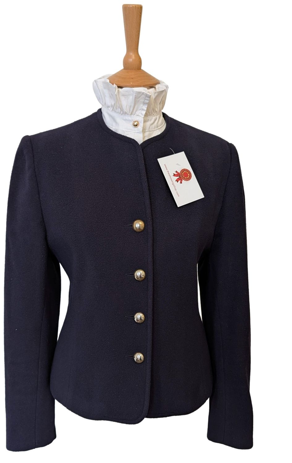 LADIES NAVY WOOL LEADERS JACKET SIZE 10
