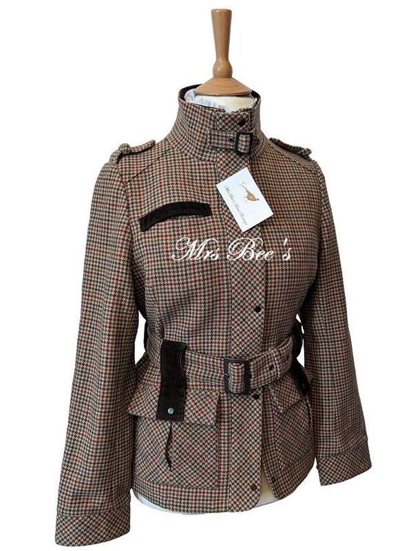 LADIES NESS TWEED FIELD COAT SIZE 8