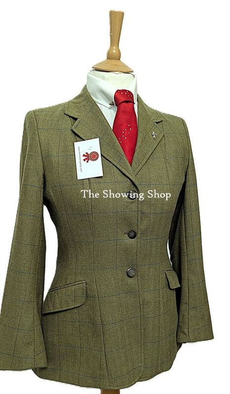 LADIES CALDENE WINDSOR GREEN TWEED JACKET SIZE 12 (36)