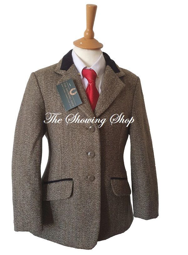 CHILDS SHIRES HUNTINGDON KEEPERS TWEED JACKET SIZE 26
