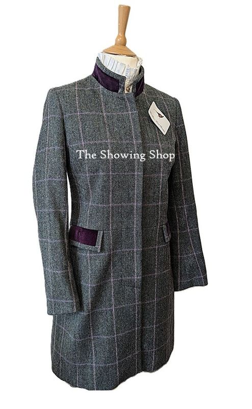 LADIES PINTA GREEN & PURPLE TWEED COAT SIZE 16