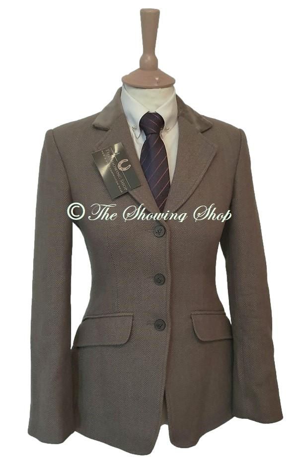 LADIES MAIDS MALVERN GREEN TWEED JACKET SIZE 8 (32)