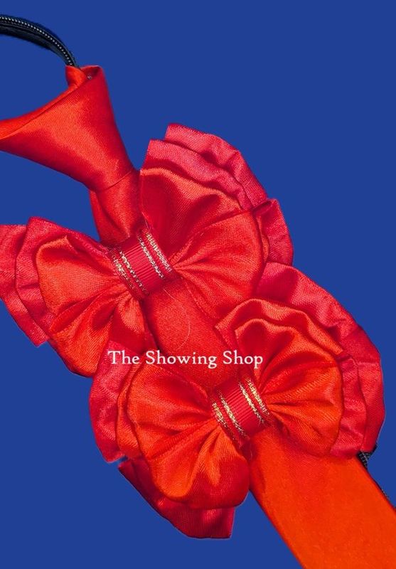 RED SHOW BOWS & ZIP TIE SET