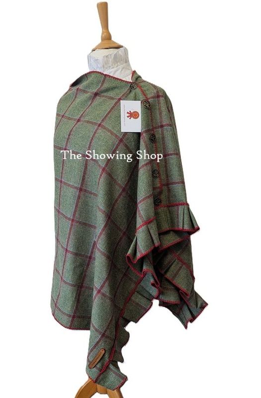 LE JABOT & STOCK TWEED CAPE-ONE SIZE