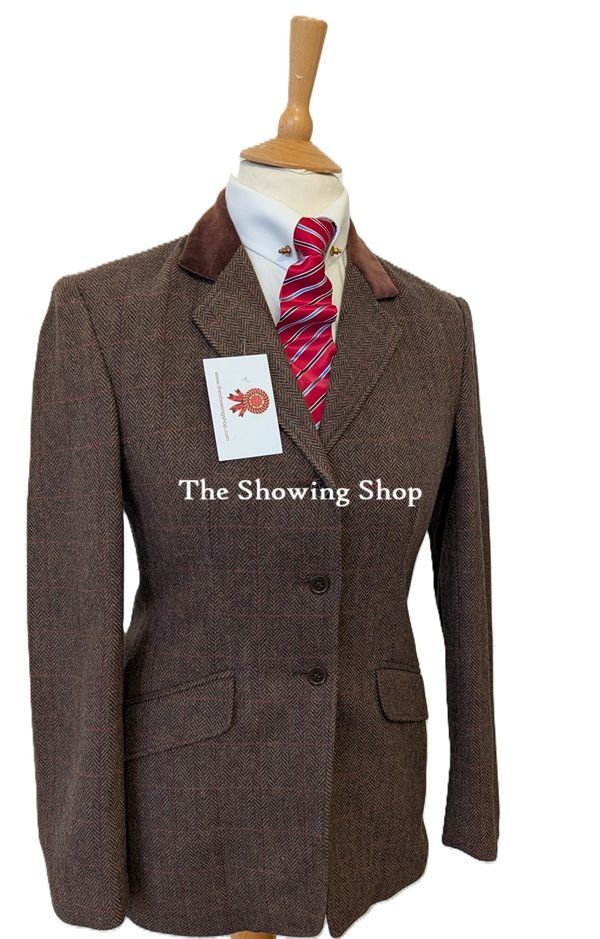 LADIES SHIRES MALVERN BROWN TWEED SHOWING JACKET SIZE 10 (34) LADIES SHIRES MALVERN BROWN TWEED SHOWING JACKET SIZE 10 (34)