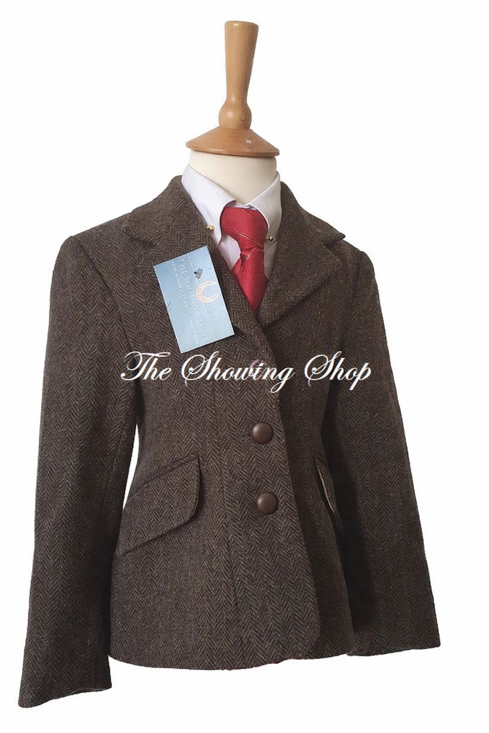 CHILDS SHERWOOD CAMPOLINO BROWN TWEED JACKET SIZE 24