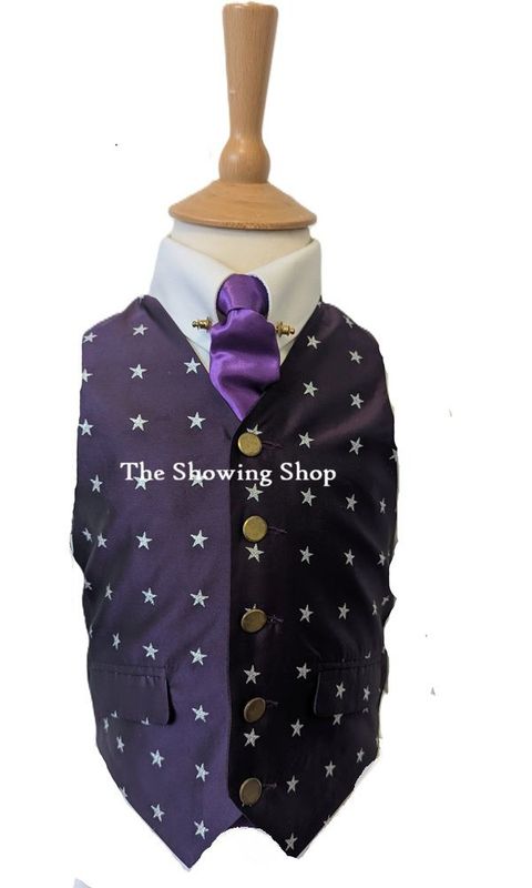 BRAND NEW CHILDS EQUETECH PURPLE SHOWING WAISTCOAT SIZE 24