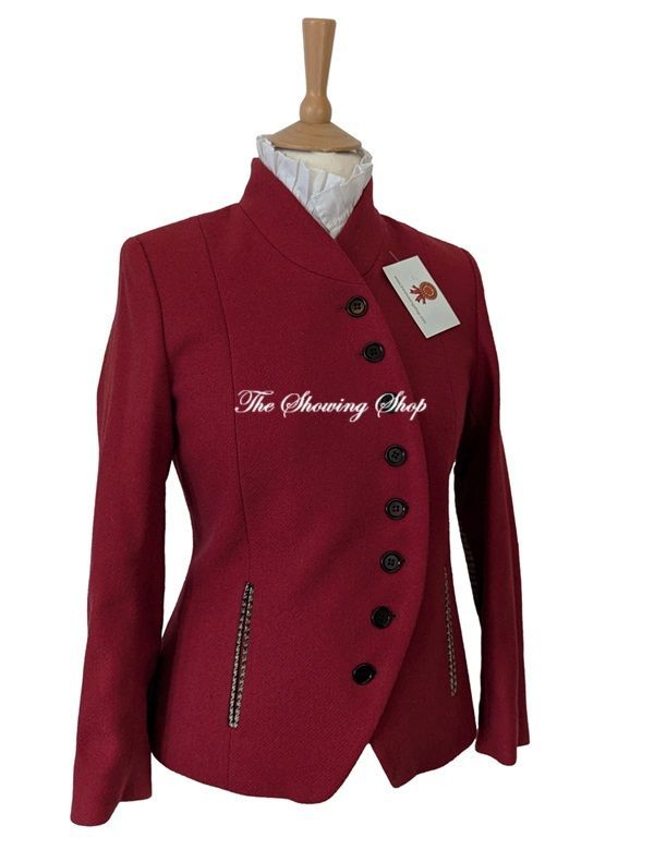 LADIES BRITISH TWEED RED JACKET SIZE 8