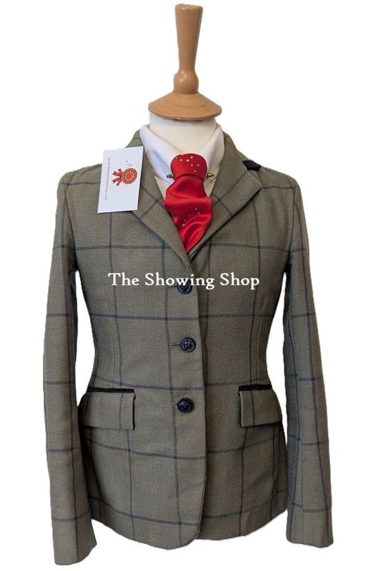 GIRLS MRS CANDY GREEN TWEED JACKET SIZE 27