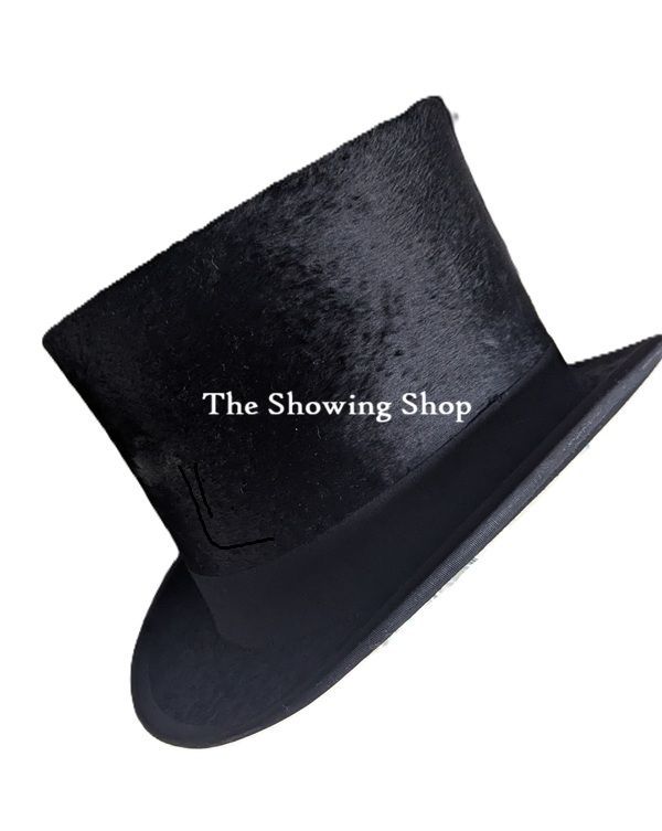 VINTAGE THOMAS TOWNEND BLACK TALL TOP HAT SIZE 6 3/4 (55CM)