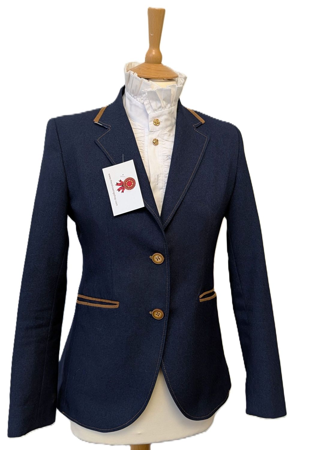 CLAUDIO LUGLI ROYAL BLUE TWEED JACKET SIZE 10