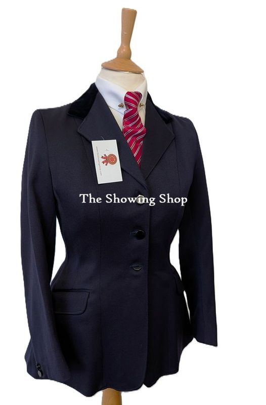 BRAND NEW LADIES R H MEARS NAVY WOOL SHOWING JACKET SIZE 12 (36)