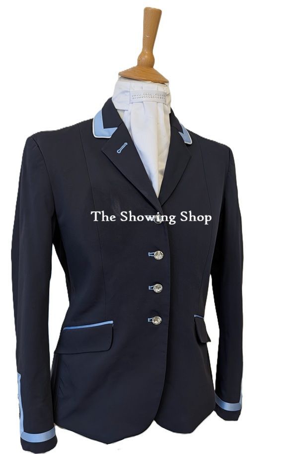 FLYING CHANGES CHARLOTTE NAVY DRESSAGE JACKET SIZE 14