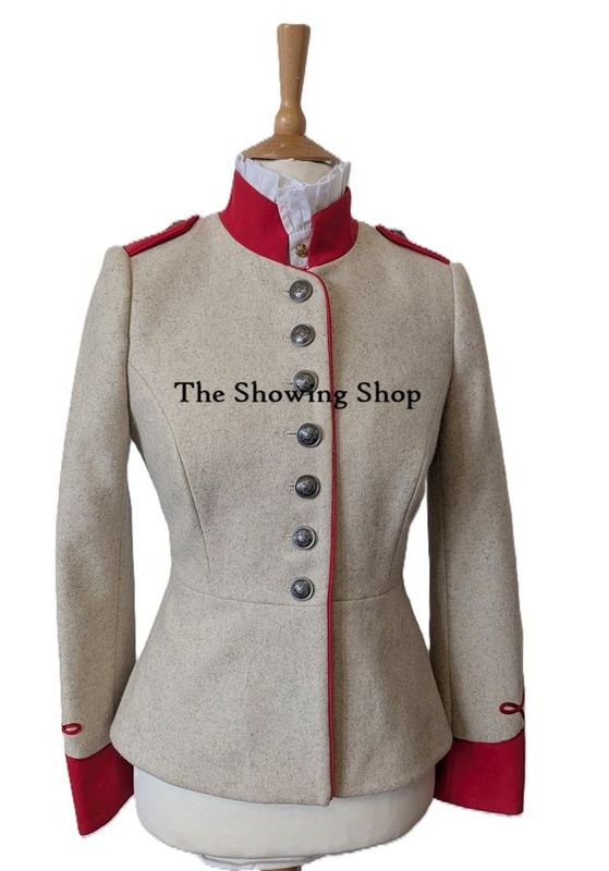 JASMINE GUINESS CREAM & RED WOOL JACKET SIZE 14