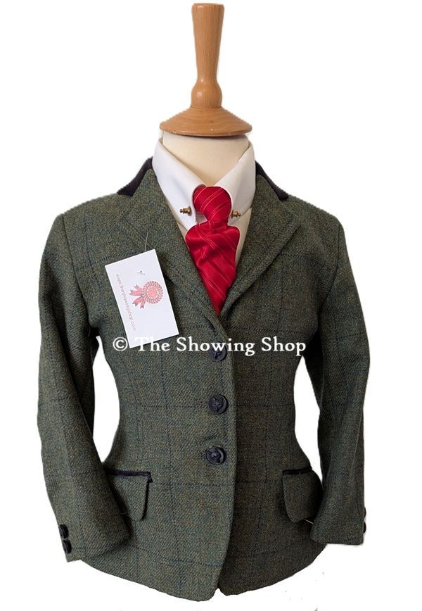 CHILDS PRETTY PONIES DARK GREEN TWEED JACKET SIZE 24 CHILDS PRETTY PONIES DARK GREEN TWEED JACKET SIZE 24