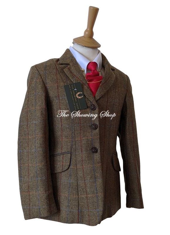 BRAND NEW MAIDS CALDENE SOUTHWOLD BROWN TWEED SHOWING JACKET SIZE 32