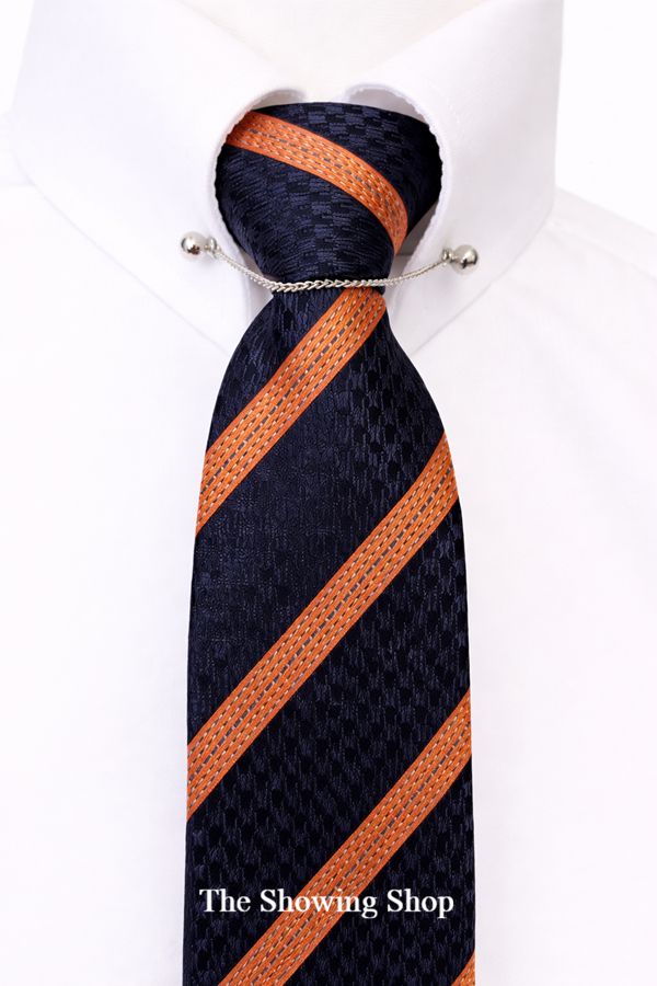 ADULTS PREMIUM NAVY & COPPER ZIP TIE