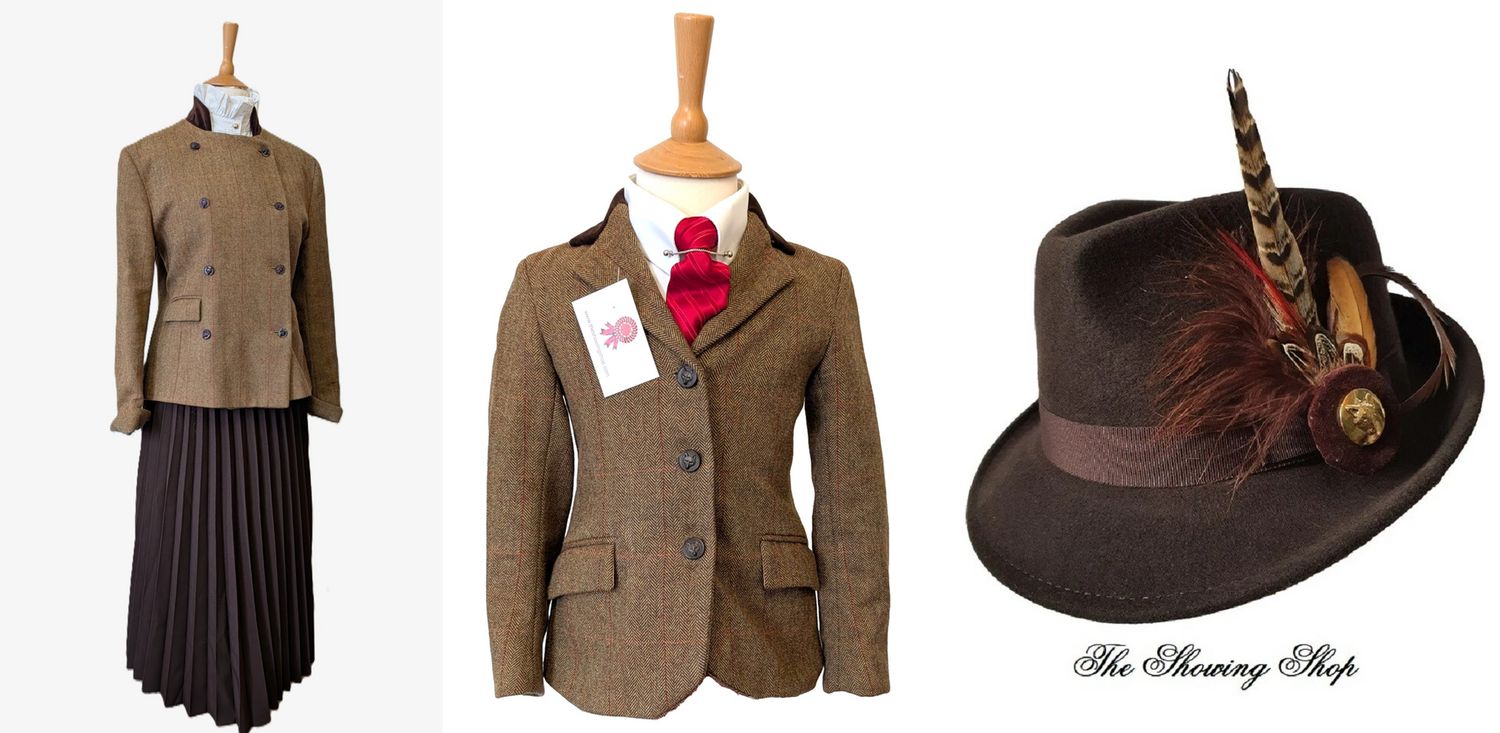 FOXLEY BROWN TWEED LEAD REIN OUTFIT- LEADER & CHILDS- SIZES 14 & 22