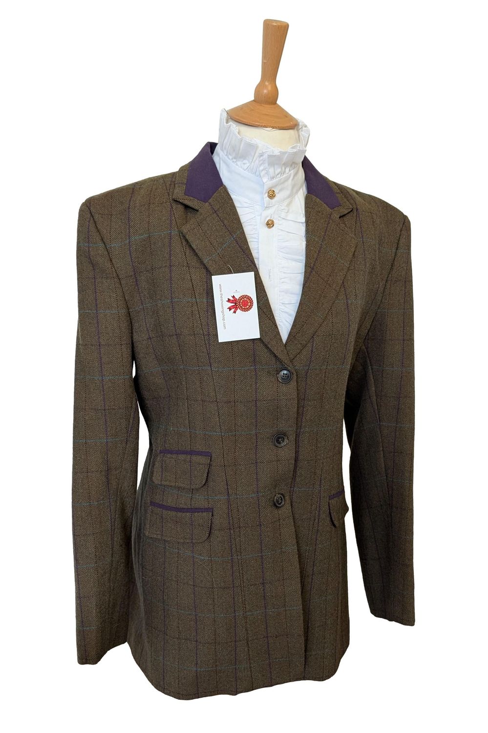 LADIES REGENTS VIEW GREEN TWEED LONGLINE JACKET SIZE 18-20 LADIES REGENTS VIEW GREEN TWEED LONGLINE JACKET SIZE 18-20