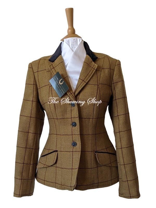 MAIDS EQUETECH WHEATLEY TWEED SHOWING JACKET SIZE 8 (32)