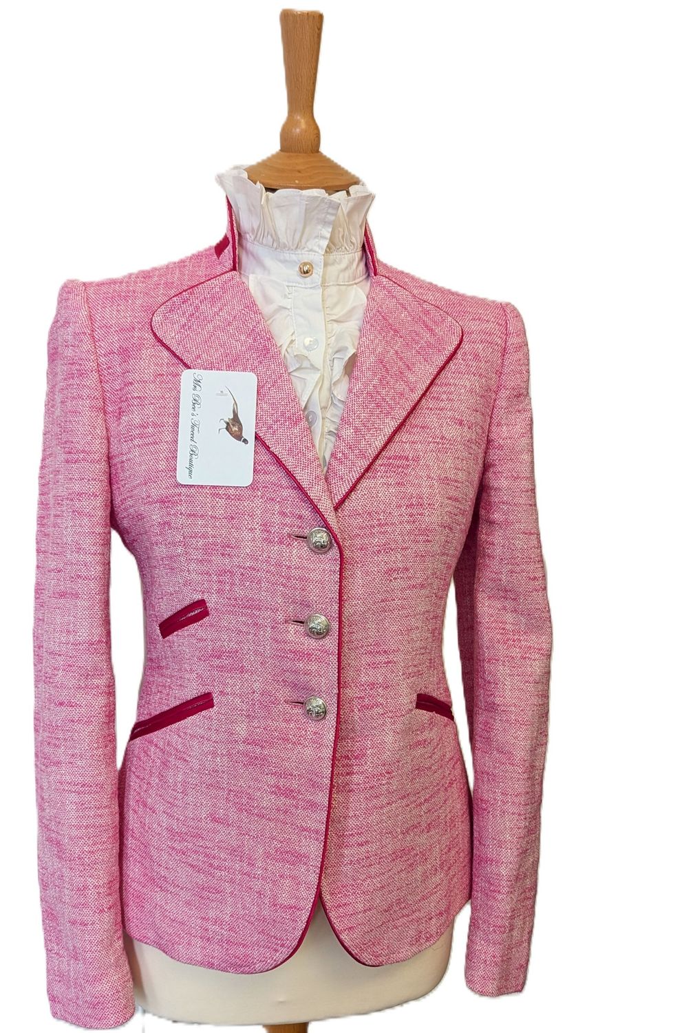 BARILOCHE PINK TWEED JACKET SIZE 8