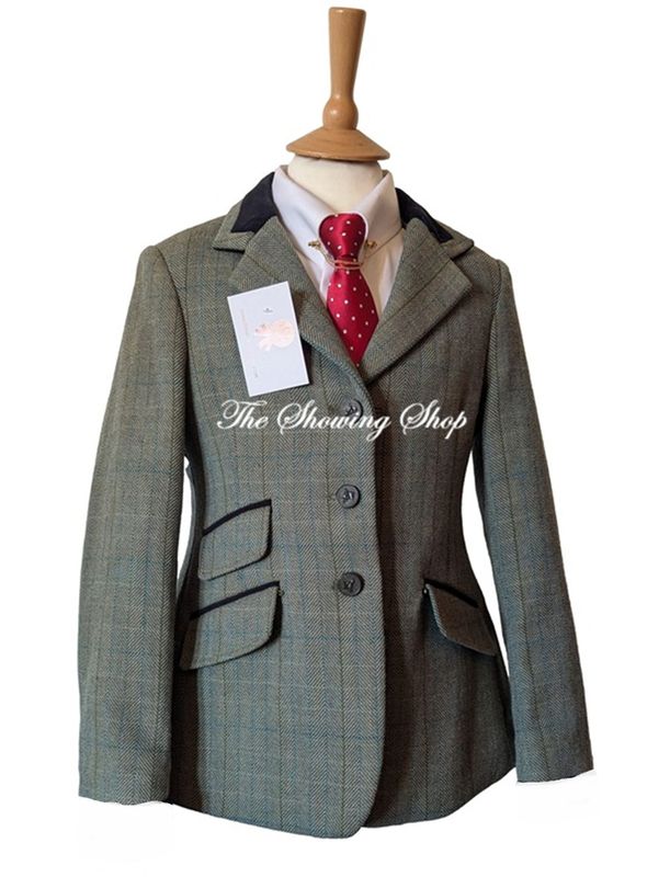 CHILDS SHIRES HUNTINGDON GREEN TWEED JACKET SIZE 30