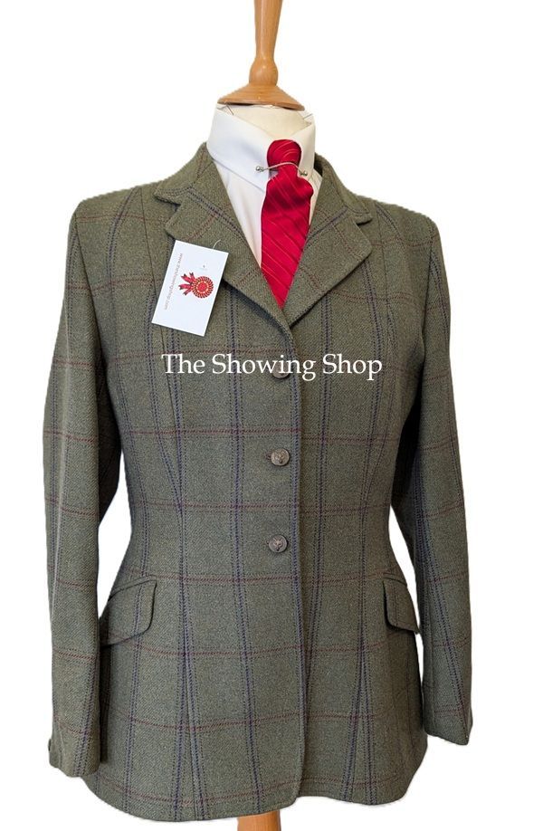 LADIES CALDENE WINDSOR GREEN TWEED JACKET SIZE 18 (42) LADIES CALDENE WINDSOR GREEN TWEED JACKET SIZE 18 (42)