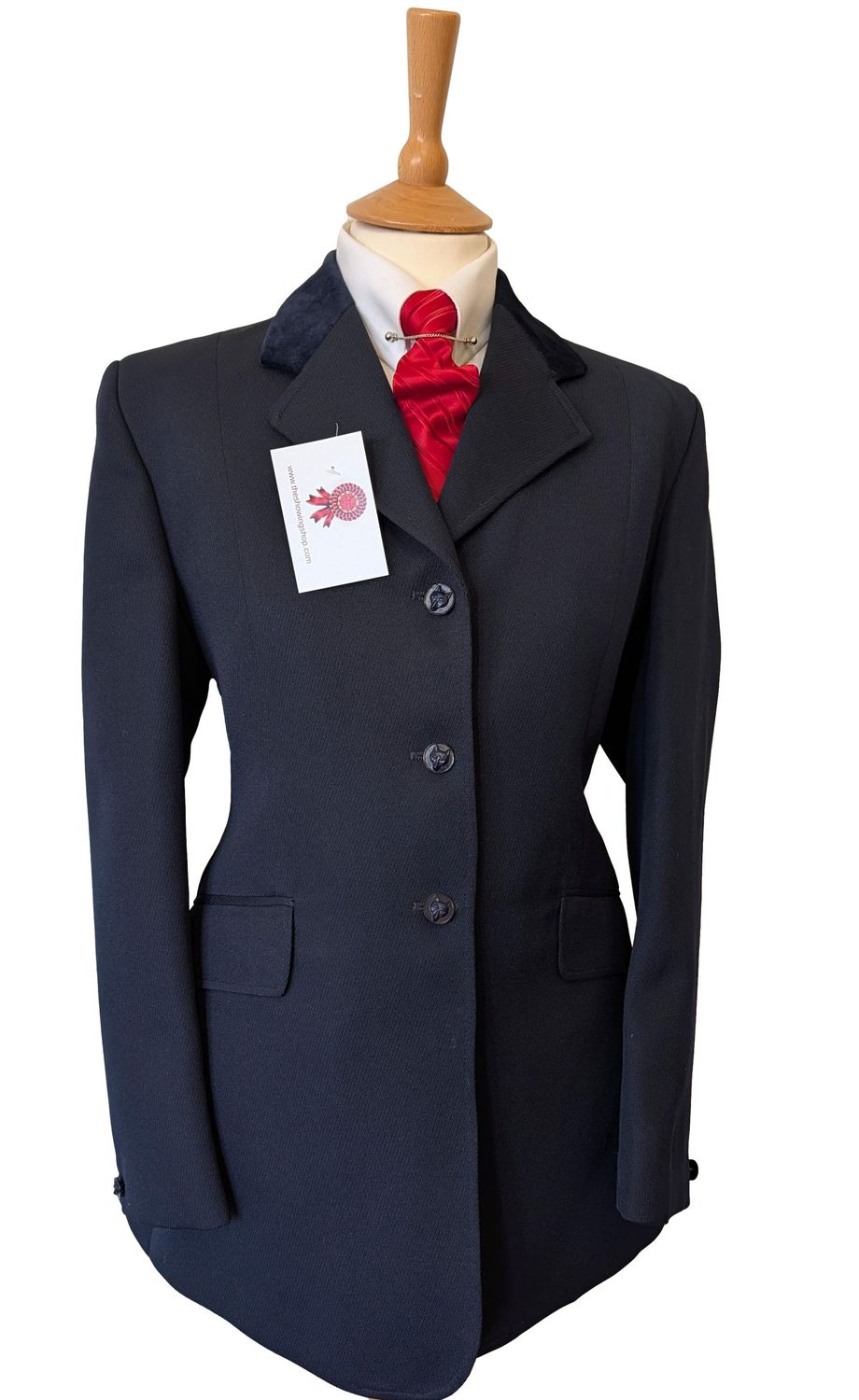 LADIES HARRY HALL MEDIUM WEIGHT NAVY JACKET SIZE 12 (36)