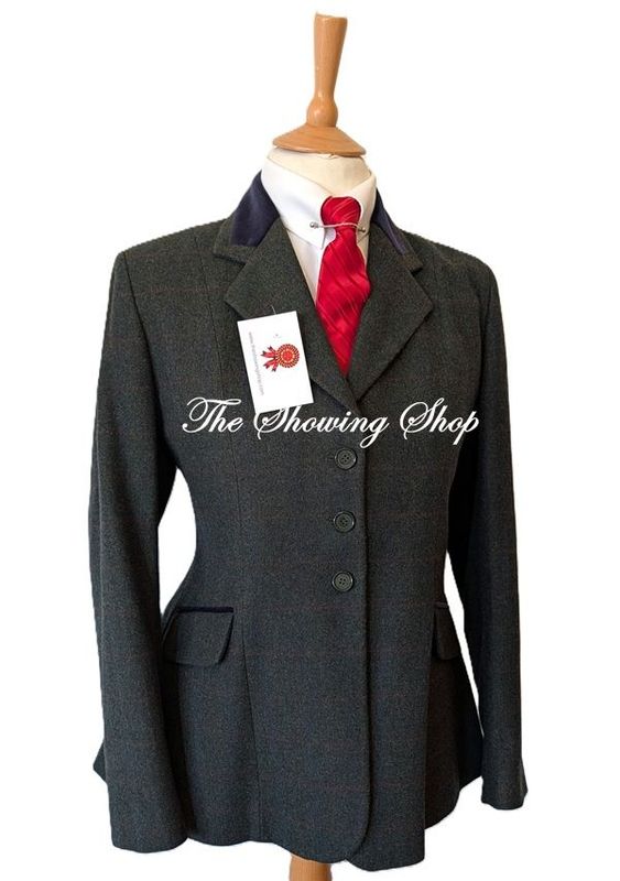IMMACULATE LADIES TAGG GENEVA GREEN TWEED JACKET SIZE 18(42)
