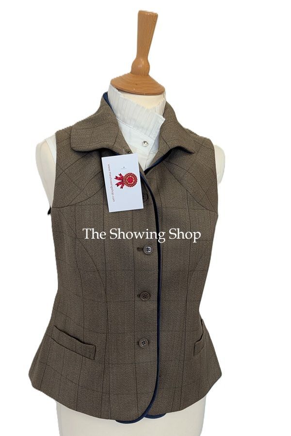 LADIES TAGG GABRIELLA TWEED WAISTCOAT SIZE 12 (36)