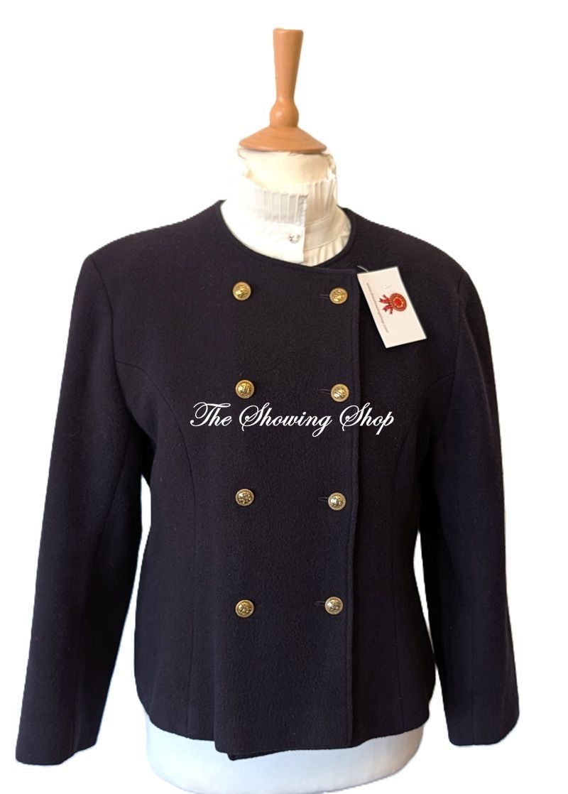 LADIES NAVY WOOL JACKET SIZE 16