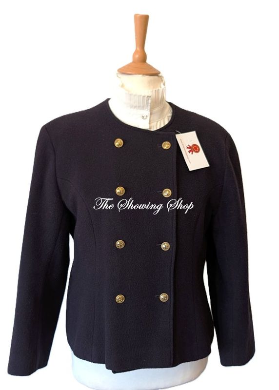 LADIES NAVY WOOL JACKET SIZE 16