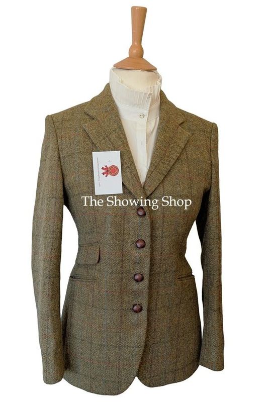 LADIES PETER JAMES GREEN TWEED JACKET SIZE 12
