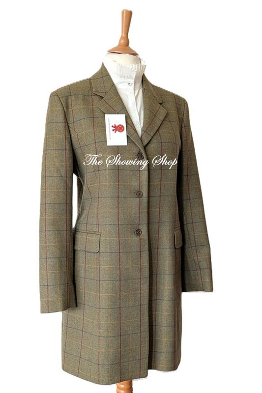LADIES MAGEE GREENN TWEED 3/4 LENGTH COAT SIZE 16