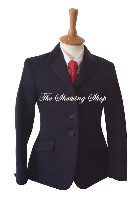 CHILDS MEARS MOBBERLEY NAVY HEAVYWEIGHT WOOL SHOWING JACKET SIZE 28