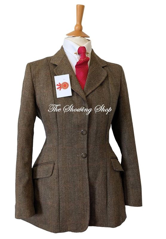 LADIES CALDENE GATCOMBE BROWN TWEED JACKET SIZE 14 (38)