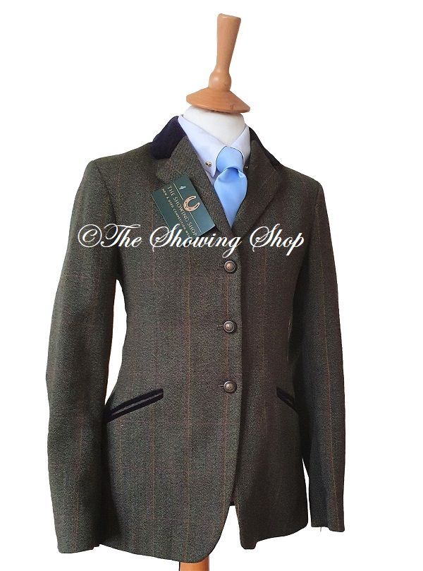 CHILDS MEARS GREEN TWEED JACKET SIZE 26
