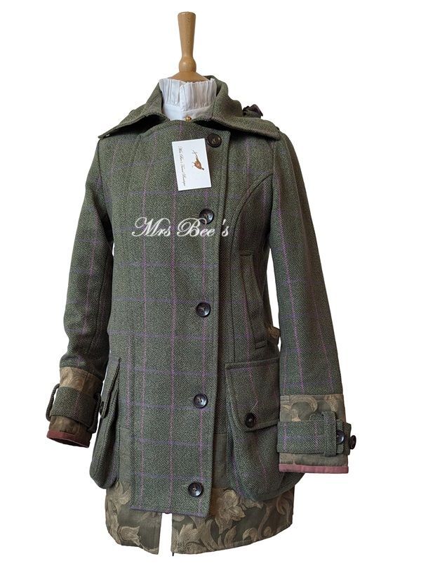 LADIE LIBERTY FREEDOM DUCHESS PUNK GREEN TWEED COAT SIZE 12