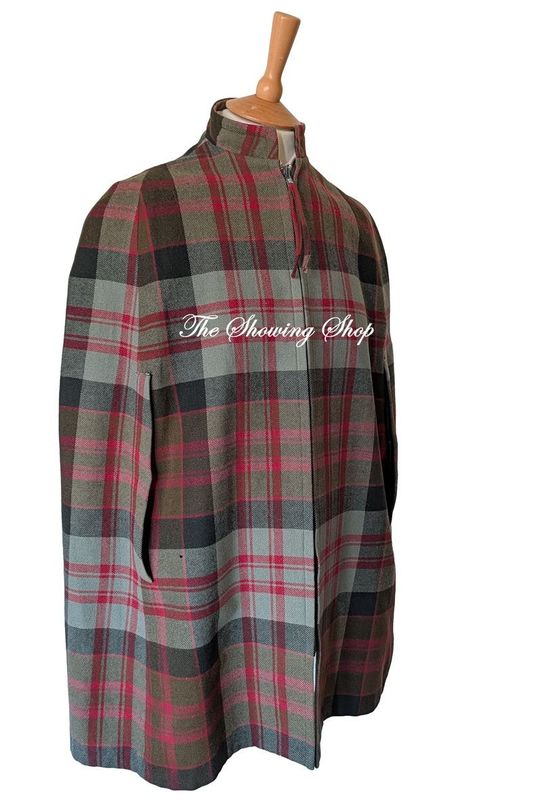 HAGGARTS TARTAN TWEED CAPE/ PONCHO SIZE 12-16