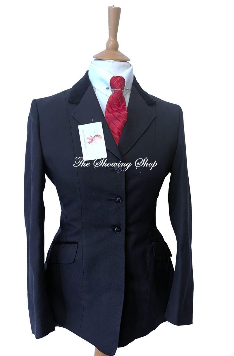 LADIES ALEXANDER JAMES NAVY WOOL SHOWING JACKET SIZE 14