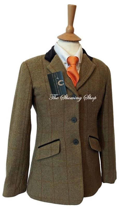 CHILDS SHIRES AUBRION GREEN TWEED JACKET SIZE 28