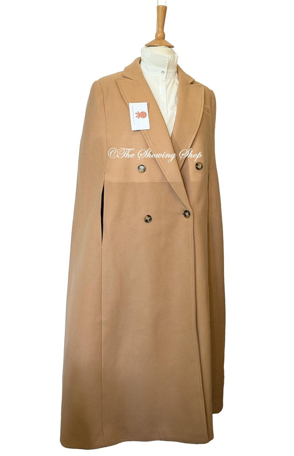 BRAND NEW LADIES GREAT SCOT CAMEL CAPE COAT SIZE 10-12