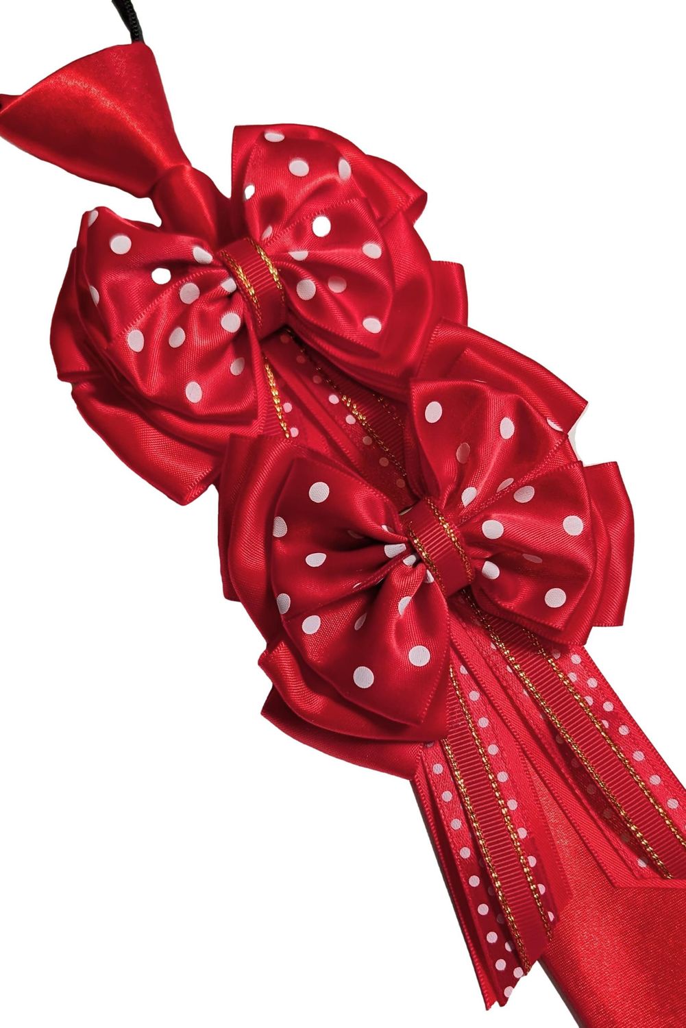 CHILDS RED & WHITE SHOW BOWS AND ZIP TIE SET CHILDS RED & WHITE SHOW BOWS AND ZIP TIE SET