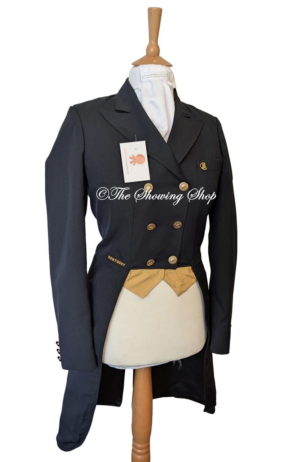 LADIES KENTUCKY NAVY SHADBELLY DRESSAGE TAILCOAT SIZE 12