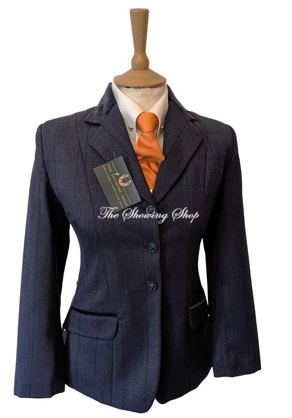 CHILDS TAGG FLORENCE BLUE TWEED JACKET SIZE 28