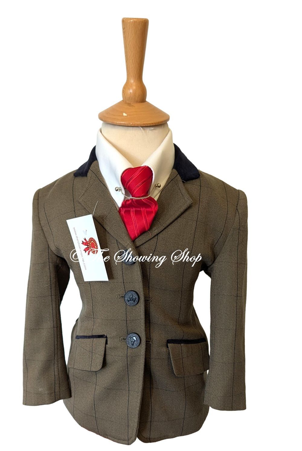 CHILDS EQUETECH GREEN TWEED SHOWING JACKET SIZE 22 CHILDS EQUETECH GREEN TWEED SHOWING JACKET SIZE 22