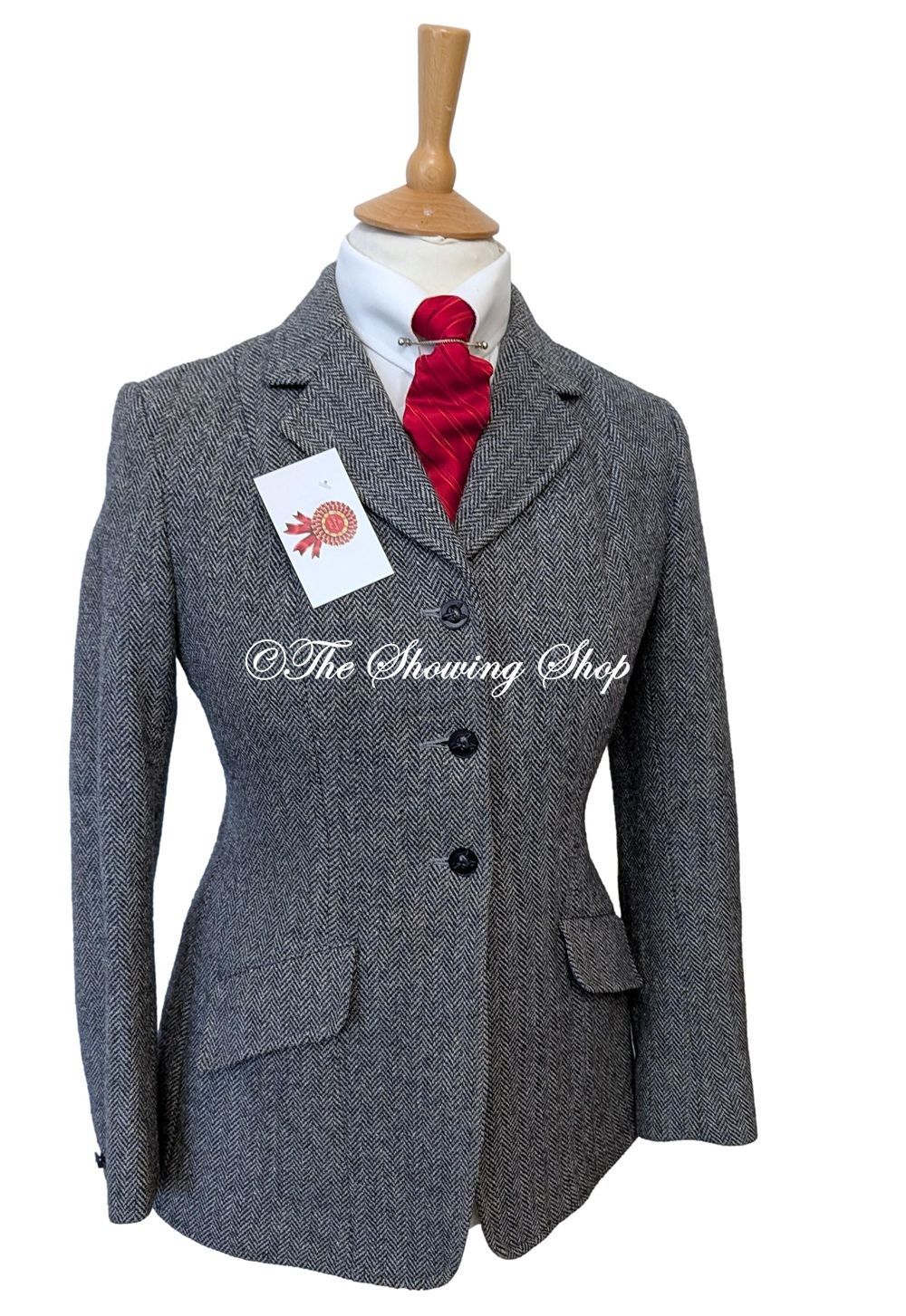 LADIES HARRY HALL BLUE TWEED JACKET SIZE 12 (36) LADIES HARRY HALL BLUE TWEED JACKET SIZE 12 (36)