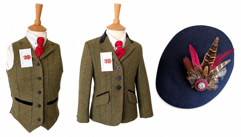 BESPOKE GREEN LEAD REIN SET- LEADER & CHILDS SIZES 10 & 24